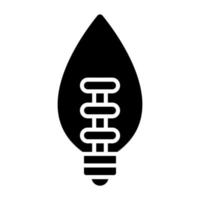 Halogen Lampe Symbol Stil vektor