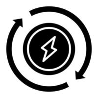 elektricitet ikon stil vektor
