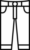 Männer Hose Symbol Stil vektor