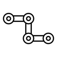 Zyklus Kette Symbol Stil vektor