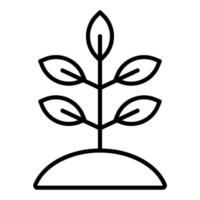 gräs rötter ikon stil vektor