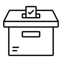 Abstimmung Box Symbol Stil vektor