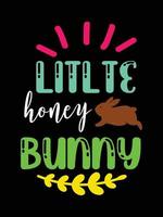 Ostern Tag Typografie Ei Beschriftung T-Shirt Design Urlaub Gruß süß Hase Vektor Kunst
