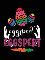 Ostern Tag Typografie Ei Beschriftung T-Shirt Design Urlaub Gruß süß Hase Vektor Kunst