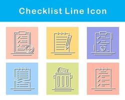 checklista vektor ikon uppsättning