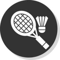 Badminton-Vektor-Icon-Design vektor