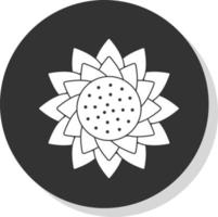 Sonnenblumen-Vektor-Icon-Design vektor