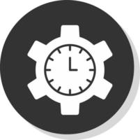 Zeitmanagement-Vektor-Icon-Design vektor