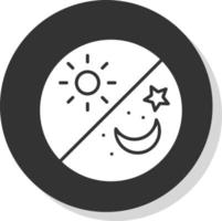 Tag und Nacht-Vektor-Icon-Design vektor