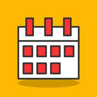 Kalender-Vektor-Icon-Design vektor