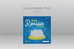 Ramadan Der Umsatz Sozial Medien Post Vorlage vektor