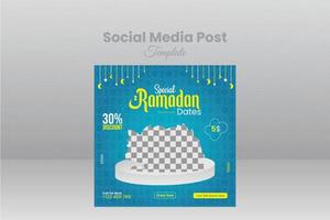 ramadan försäljning social media posta mall vektor