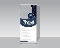 Reise Ferien rollen oben Banner Design vektor