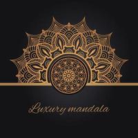 Luxus-Mandala-Hintergrunddesign vektor