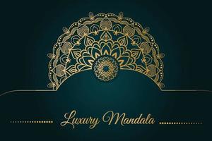 luxuriöses dekoratives Mandala-Design vektor