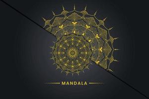 Luxus-Mandala-Hintergrunddesign vektor