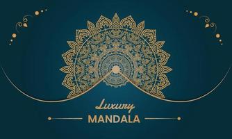 Luxus-Mandala-Hintergrunddesign vektor