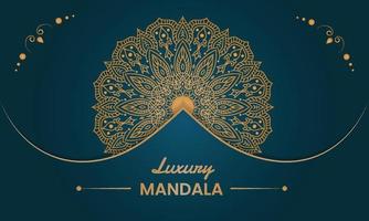 Luxus-Mandala-Hintergrunddesign vektor