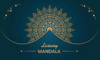 Luxus-Mandala-Hintergrunddesign vektor