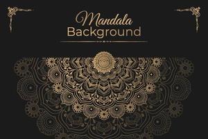 Luxus-Mandala-Hintergrunddesign vektor