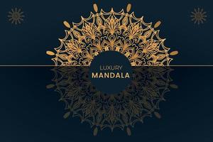 Luxus-Mandala-Hintergrunddesign vektor