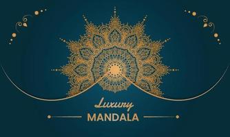 Luxus-Mandala-Hintergrunddesign vektor