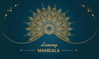 Luxus-Mandala-Hintergrunddesign vektor