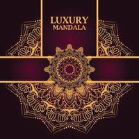 Luxus dekorative Mandala Design Hintergrund vektor