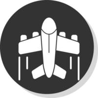 Flugzeug-Vektor-Icon-Design vektor