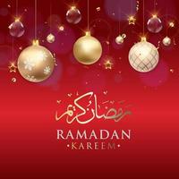 ramadan kareem islamic arabicum vass lyx bakgrund vektor