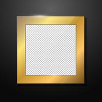 Gold-Fotorahmen vektor