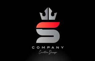 Orange s Alphabet Brief Logo Symbol Design mit König Krone. kreativ Vorlage zum Unternehmen vektor