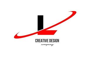 rot schwarz l Alphabet Brief Logo mit groß rauschen. korporativ kreativ Vorlage Design zum Geschäft und Unternehmen vektor