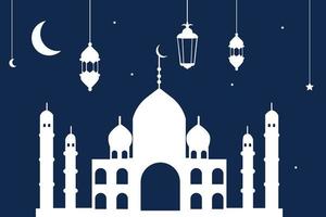3d Banner Vektor Ramadan kareem Moschee, Laterne, Element, Ornament Ramadan Hintergrund