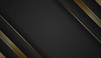 modern schwarz Hintergrund mit golden Linien, Luxus Stil. diagonal Gold Linien auf dunkel Vorlage. Vektor Illustration