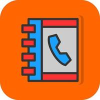 telefon bok vektor ikon design