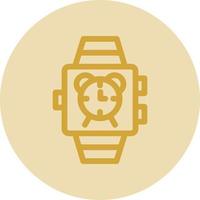 Smartwatch-Alarm-Vektor-Icon-Design vektor