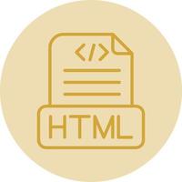 HTML-Datei-Vektor-Icon-Design vektor