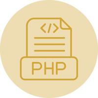 php-Datei-Vektor-Icon-Design vektor