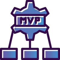 mvp-Vektor-Icon-Design vektor