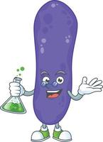 escherichia coli Karikatur Charakter vektor