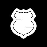 Polizei Schild Vektor Icon Design