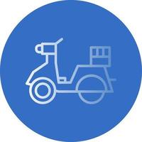 Lieferung Scooter-Vektor-Icon-Design vektor