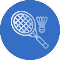 Badminton-Vektor-Icon-Design vektor