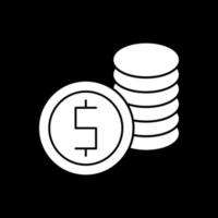 mynt stack vektor ikon design