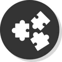 Puzzle-Vektor-Icon-Design vektor