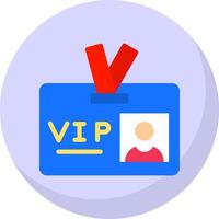 VIP-Pass-Vektor-Icon-Design vektor