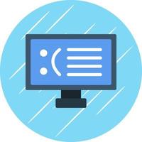 Blue-Screen-Vektor-Icon-Design vektor