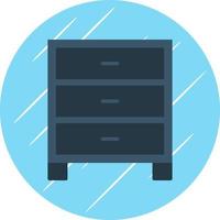 Aktenschrank-Vektor-Icon-Design vektor