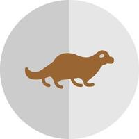 Otter-Vektor-Icon-Design vektor